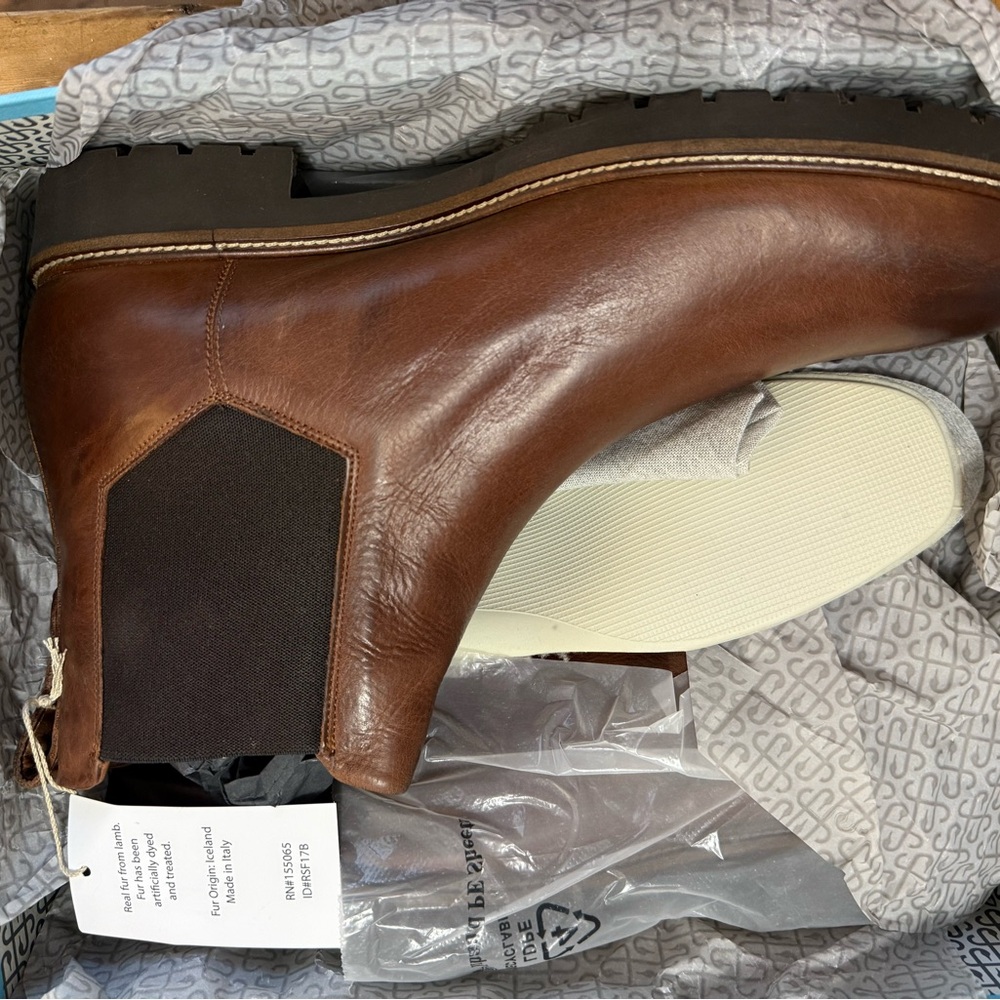 Elegant Brown Leather Ankle Boots for Men